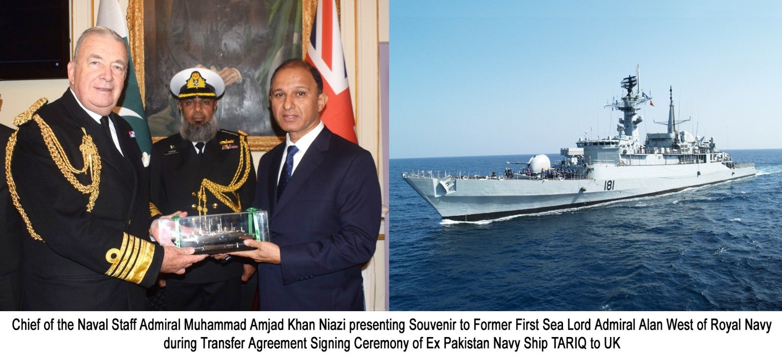 PAKISTAN NAVY SHIP GIFTED TO UNITED KINGDOM AS GOODWIL.