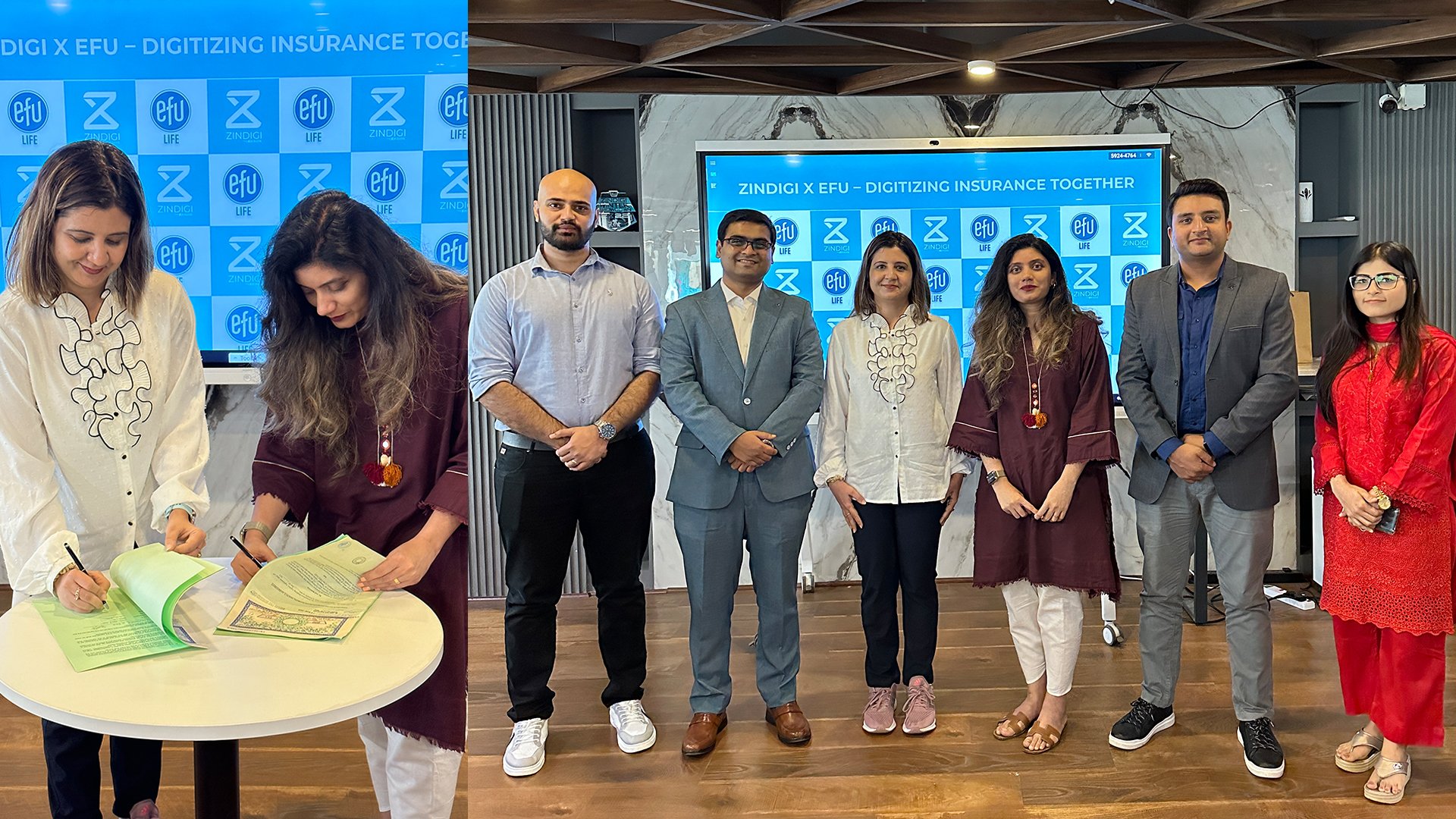 EFU Life and Zindigi Collaborate to Digitize Insurance Landscape.