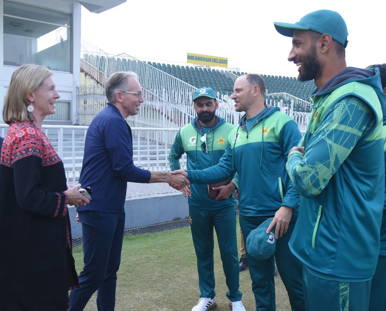 AUSTRALIAN HIGH COMMISSIONER EXTENDS WARM WELCOME TO PAKISTANI TEAM AHEAD OF THEIR AUSTRALIAN TOUR.