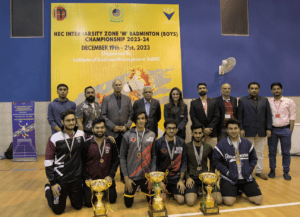 IoBM wins Double Badminton event and HEC Intervarsity Championship -