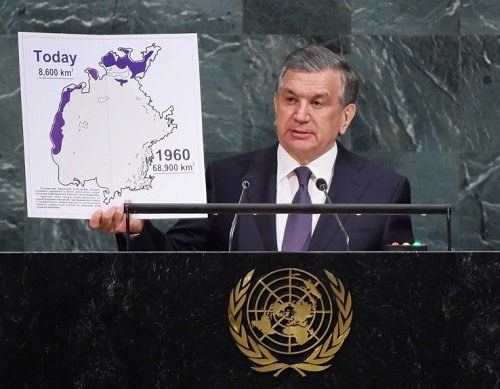 The UN General Assembly unanimously adopted a resolution put forward by Uzbekistan on environmental challenges in Central Asia.