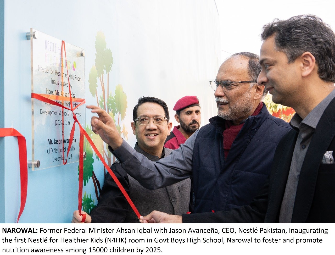 Nestlé Pakistan inaugurates N4HK room in Narowal.