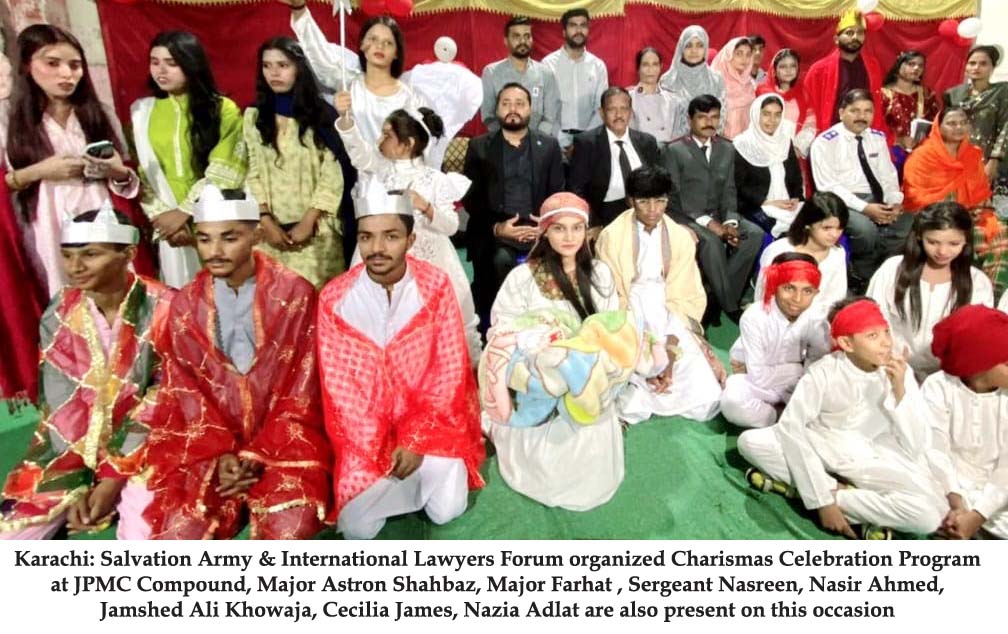 Salvation Army & International Lawyers Forum organised Charismas Celebration Program at JPMC. 