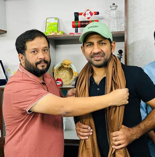 National hero Sarfaraz Ahmed’s visit to the House of Education.