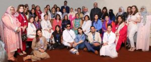 Karachi Chief Guest Seema Taher Khan CEO TV One and Guest Of Honour Hareem Malik Champion Swimmer headlined the power packed 33rd LADIESFUND Power Lunch three