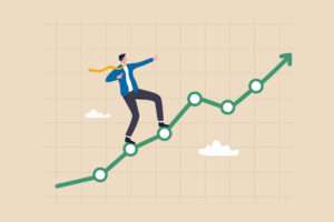 profit-growth-economic-uptrend-or-growing-investment-improvement-or-growth-chart-financial-forecast-or-prediction-concept-confidence-businessman-pointing-up-with-rising-financial-chart-and-graph-vector