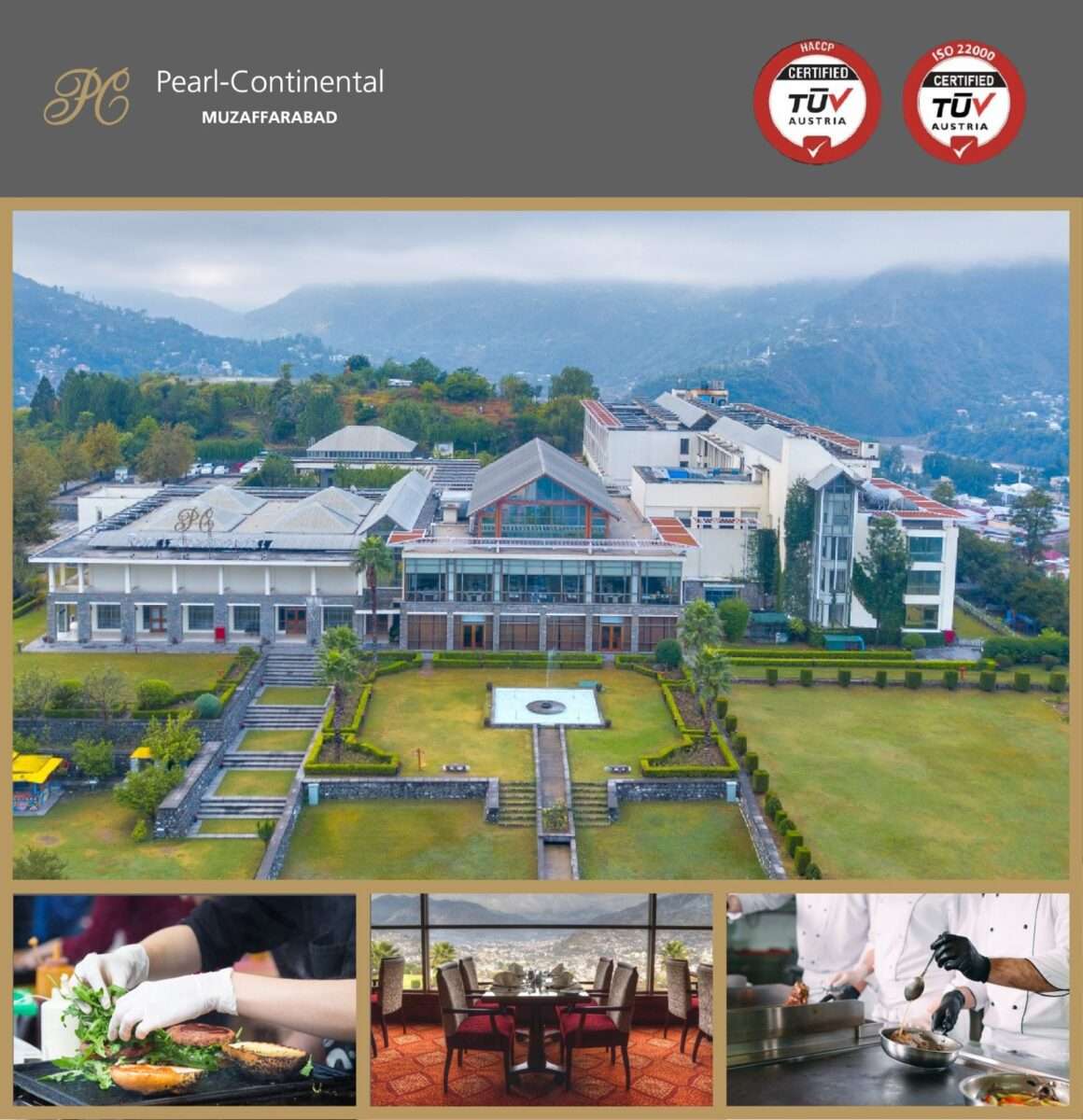 Pearl-Continental Hotel,Muzaffarabad Attains ISO-22000-2018 & HACCP Re-certification for The Second Year Running.