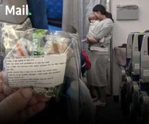 Thoughtful Mother's Gesture on Flight Promotes Respectful Travel Culture.