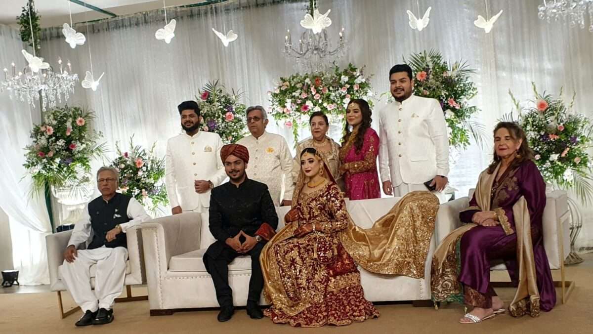Dr.Arif Alvi and Samina Alavi attending wedding Ceremony of Mr. & Mrs. Aslam khaliq daughter Rameen Aslam with Muhammad Shah Alvin.