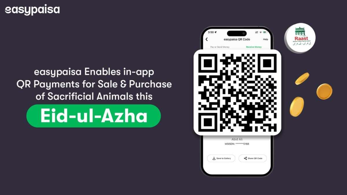 easypaisa Enables in-app QR Payments for Sale, Purchase of Sacrificial Animals this Eid-ul-Azha.
