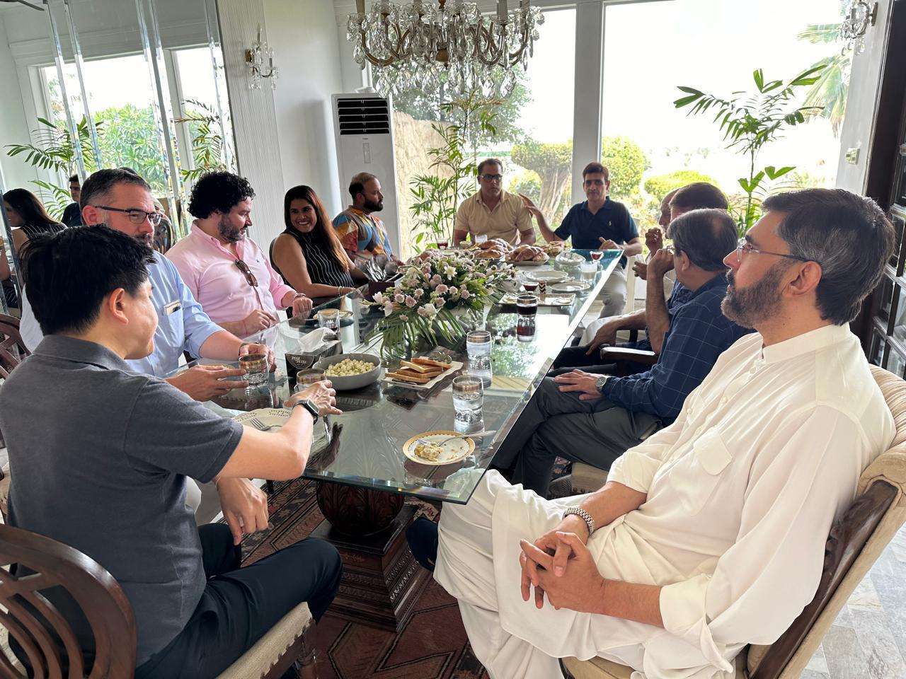 Lunch at the house of M.Noman Saigal which was a farewell Lunch for US Diplomates.