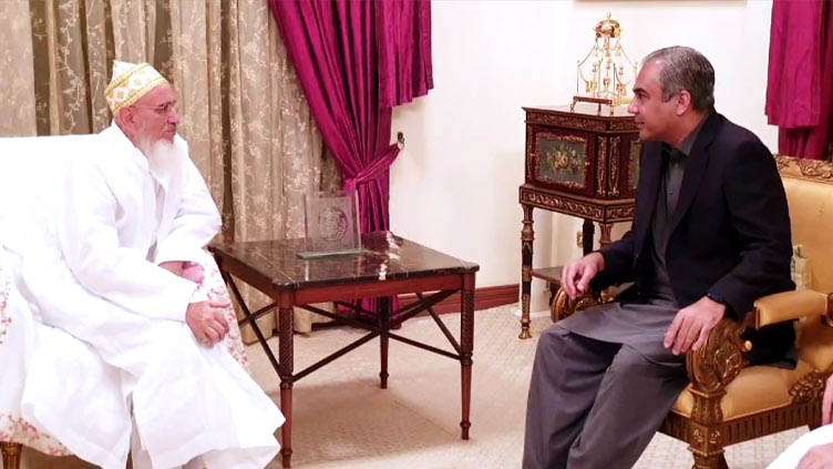Mohsin Naqvi meets Dawoodi Bohra community leaders at Karachi.