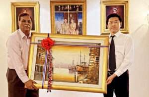 Souvenir Presented to Khun Narut Soontarodom by Thailand CG