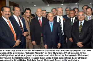 PHOTO, Morocco’s King bestows National Award on Pakistan’s Top Diplomat (1)