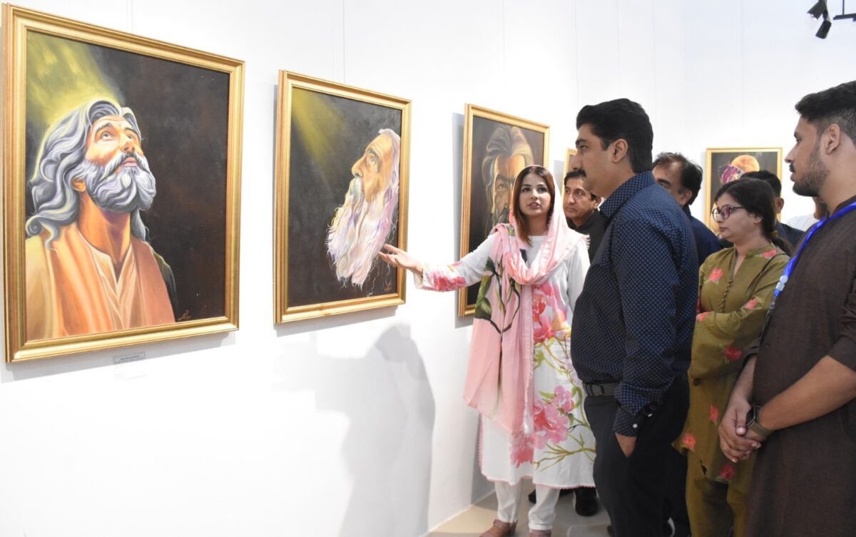 ‘Hundred Heroes’ Art Exhibition Launched by Arts Council of Pakistan Karachi.