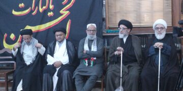 A grand memorial ceremony in the memory of martyr Hezbollah leader Seyyed Hassan. Nasrallah.