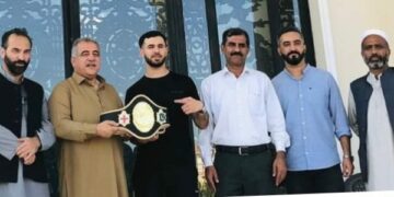Pakistani Boxer Wins British Title with Support from M Hanif Gohar Chairman Gohar Group..