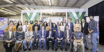 Houstonians sent off Smiles Across 10,000+ Nautical Miles in the presence of Ambassador Rizwan Saeed Sheikh & Congressman AL Green.