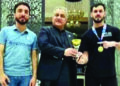 Pakistan’s Hamid Khan won the British title boxing fight with support from Hanif Gohar.