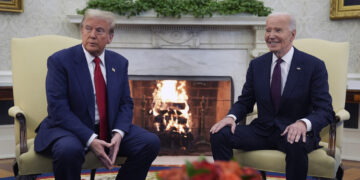 Biden pledges smooth transition, as he meets Trump at the White House.