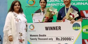 IQBAL DAY BADMINTON TOURNAMENT CONCLUDES WITH VICTORIES FOR  MOHAMMAD ALI ASIF AND ABIHA.