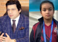 Faisal Vawda’s daughter wins bronze medal in swimming