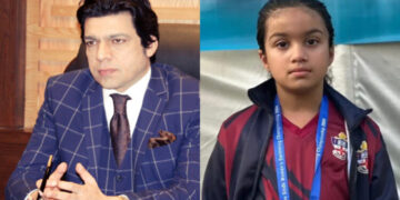 Faisal Vawda’s daughter wins bronze medal in swimming