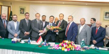 Ambassadors of Turkiye, Tajikistan, and Sweden Visit Karachi Chamber of Commerce and Industry.