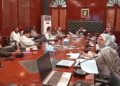 Commissioner  karachi  syed hassan naqvi chaired a meeting  on friday atbhis office to review  the progress