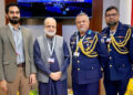 Bangladesh's Air Vice Marshal (ASM) Fakhrul Islam during his visit to the Osaka Company.