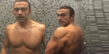 Shan sparks controversy by exhibiting his shirtless body from the bathroom