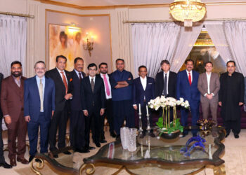 Dinner reception hosted by MNA Dr. Mirza Ikhtiar Baig at his residence.