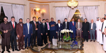 Dinner reception hosted by MNA Dr. Mirza Ikhtiar Baig at his residence.