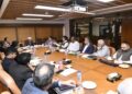 PERFORMANCE REVIEW MEETING AND KHULI KACHEHRI CHAIRED BY MINISTER OF MARITIME AFFAIRS MR. QAISER AHMED SHEIKH.