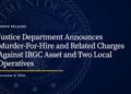 Justice Department Announces Murder-For-Hire and Related Charges Against IRGC.