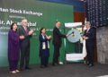 Pakistan Stock Exchange welcomes Federal Minister Mr. Ahsan Iqbal with a Gong ceremony.