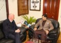 Outgoing Head of ICRC Delegation in Pakistan Nicolas Lambert Meets PRCS Chairman Sardar Shahid Ahmed Laghari