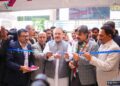 Iqbal Qureshi CEO Abdullah Group welcoming to chief guests Mr. Sharjeel Inam Memon