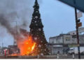 Christians protest in Syria against Christmas tree burning in Damascus