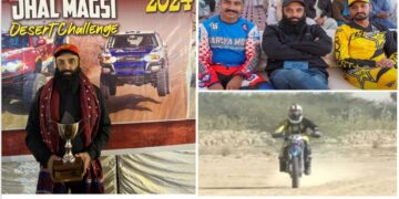 Karachi’s Mohammad Adil clinched Annual Desert Challenge 2024 Jhal Magsi motorbike race