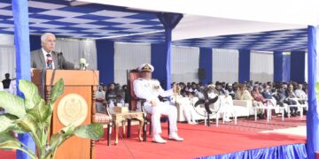 Federal Minister for Maritime Affairs, Mr. Qaiser Ahmed Sheikh, attended the passing out parade of the 61st batch of Pakistan Marine Academy Cadets as the Chief Guest.