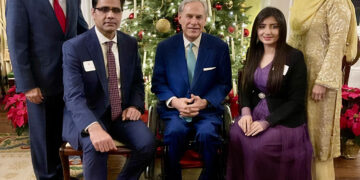 Governor Greg Abbott of Texas hosted Christmas Reception: