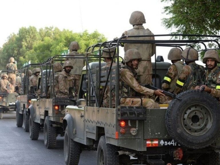 Pakistan air defence personnel during operations after intercepting drones over Balochistan