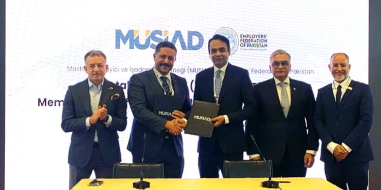 EFP and MUSIAD Sign MoU to Boost Pakistan-Türkiye Bilateral Trade