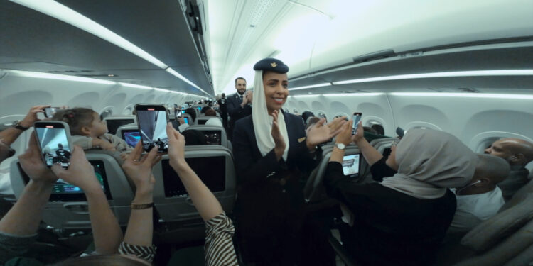 Saudia Celebrates Saudi Arabia’s 2034 FIFA World Cup Win with Exclusive In-Flight Surprises