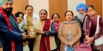 Bhai Kahan Singh Nabha’s Personal Diaries (1901-1938 AD’) book, presents to Madam Seema Goyal by Dr. Jagmail Singh Bhathuan