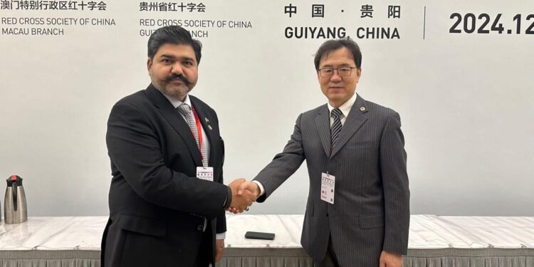 Chairman PRCS Sardar Shahid Ahmed Laghari Meets RCSC President to Advance Humanitarian Collaboration