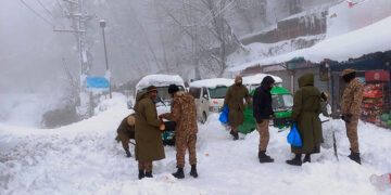 PDMA dispatches relief supplies ahead of expected snowfall in Murree.