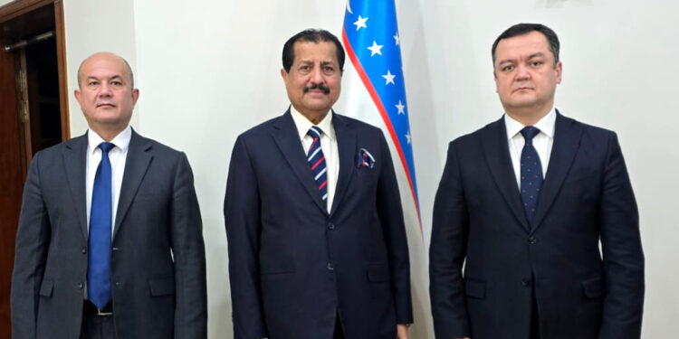 Dr. Mirza Ikhtiar Baig MNA called on H.E. Alisher Tukhtaev Ambassador of Republic of Uzbekistan