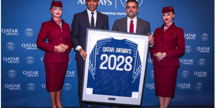 Qatar Airways Extends Principal Partnership with Paris Saint-Germain until 2028